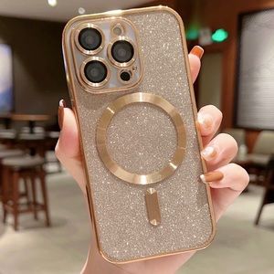Gold Magnetic iPhone Case Wireless Charging Supported